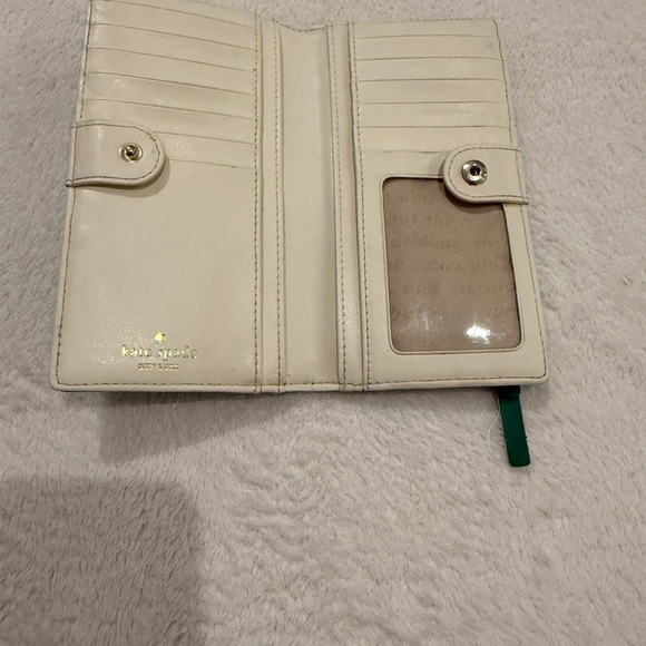 Kate Spade New York Leather Wallet Women’s Zip Around Card Holder Emerald Green - Picture 11 of 14